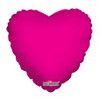 209213 HOT PINK HEART 45CM/18 INCH FOIL BALLOON. INC HELIUM & RIBBON