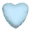 209222 LIGHT BLUE HEART 45CM/18 INCH FOIL BALLOON. INC HELIUM & RIBBON