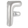 219305 F ALPHABET FOIL BALLOON 87CM/34 INCH . INC HELIUM, WEIGHT, RIBBON