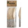 ECO WOODEN CUTLERY SILVER KNIVES P10