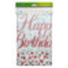 SPARKLING FIZZ ROSE GOLD TABLE COVER HAPPY BIRTHDAY PACK 1