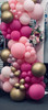 BALLOONS PRETTY IN PINK GARLAND AS PICTURED $300.00 ON STAND DELIVERY REQUIRED BALLOONS PRETTY IN PINK GARLAND AS PICTURED $300.00 ON STAND DELIVERY REQUIRED