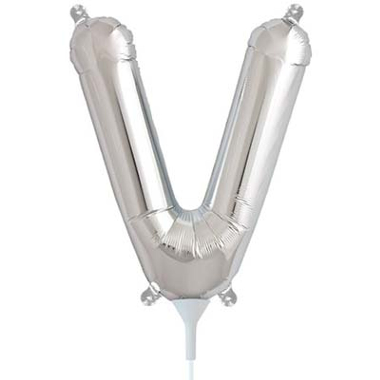 E2802 SILVER LETTER V FOIL 35cm