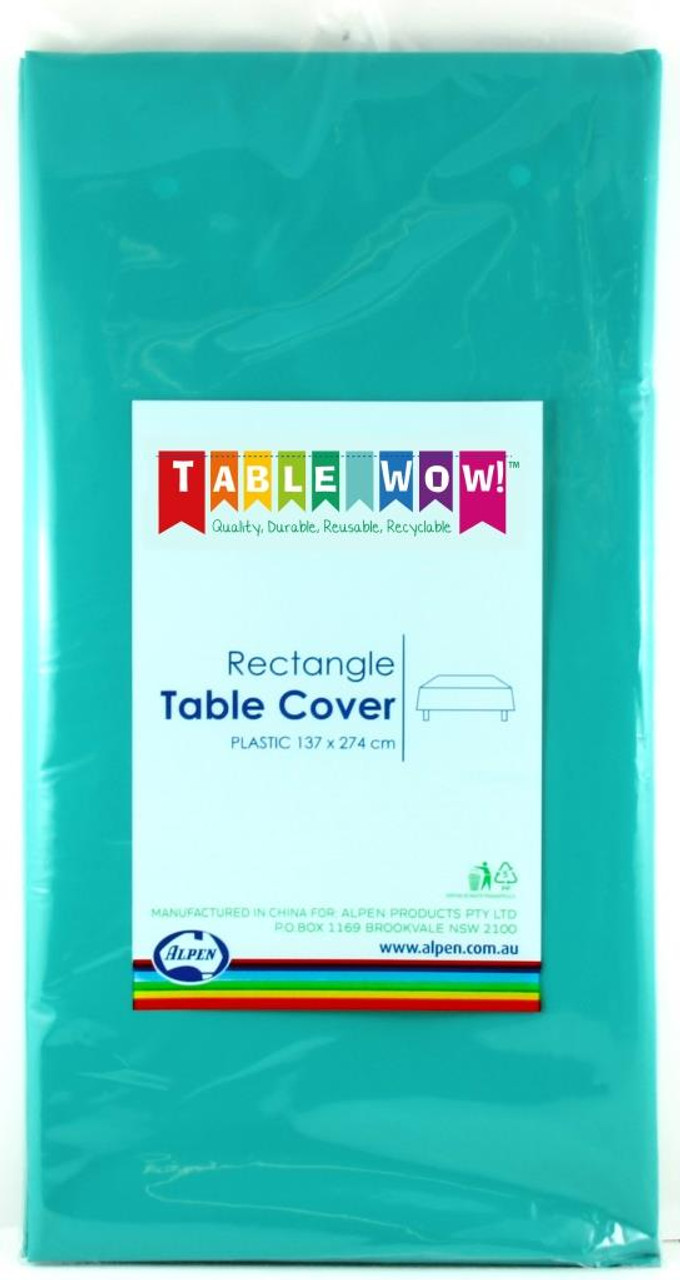 388137 TEAL RECTANGLE T'COVER 137x274cm