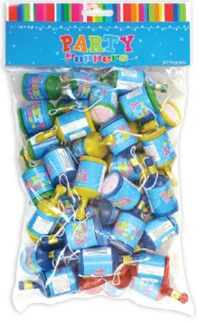 E964 PARTY POPPERS PACK 50