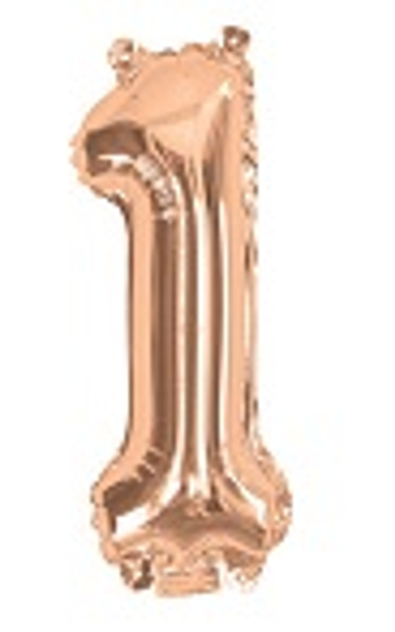 E4807 ROSE GOLD FOIL 35cm NUMBER 1
