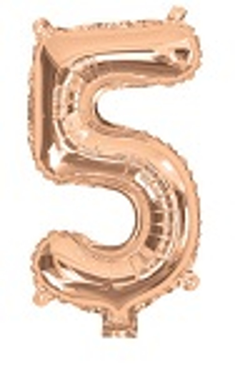 E4811 ROSE GOLD FOIL 35cm NUMBER 5