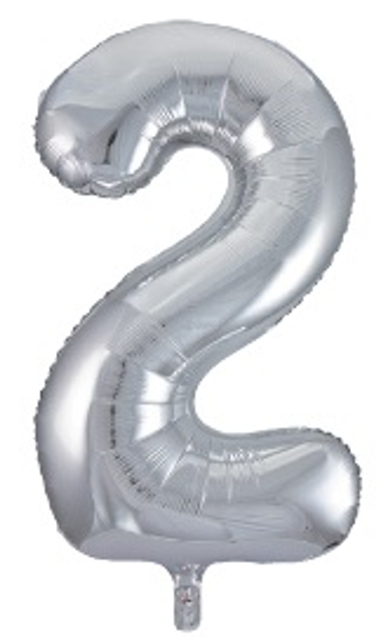 E2151 GIANT NUMERAL FOIL 86cm SILVER 2