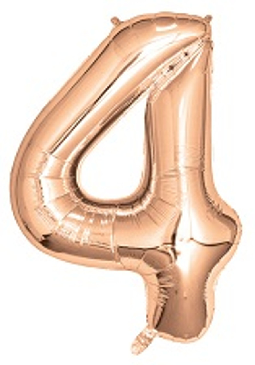 E4774 GIANT NUMERAL FOIL 86cm ROSE GOLD 4