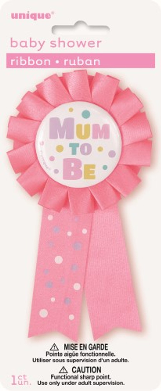 13917 MUM TO BE AWARD RIBBON PINK