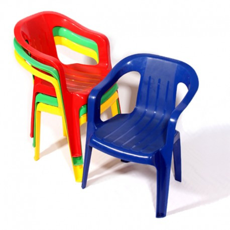 Kids Armchair - various colour chair plastic resin