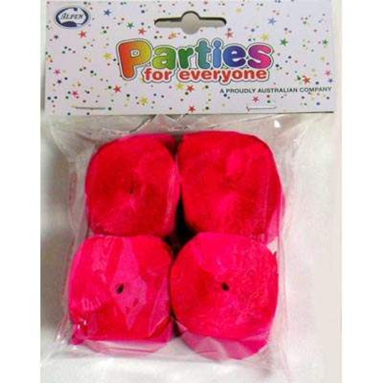 510036 CERISE STREAMER 35mm x 13m - PACK 4 ( SOLD 6 PACKS )