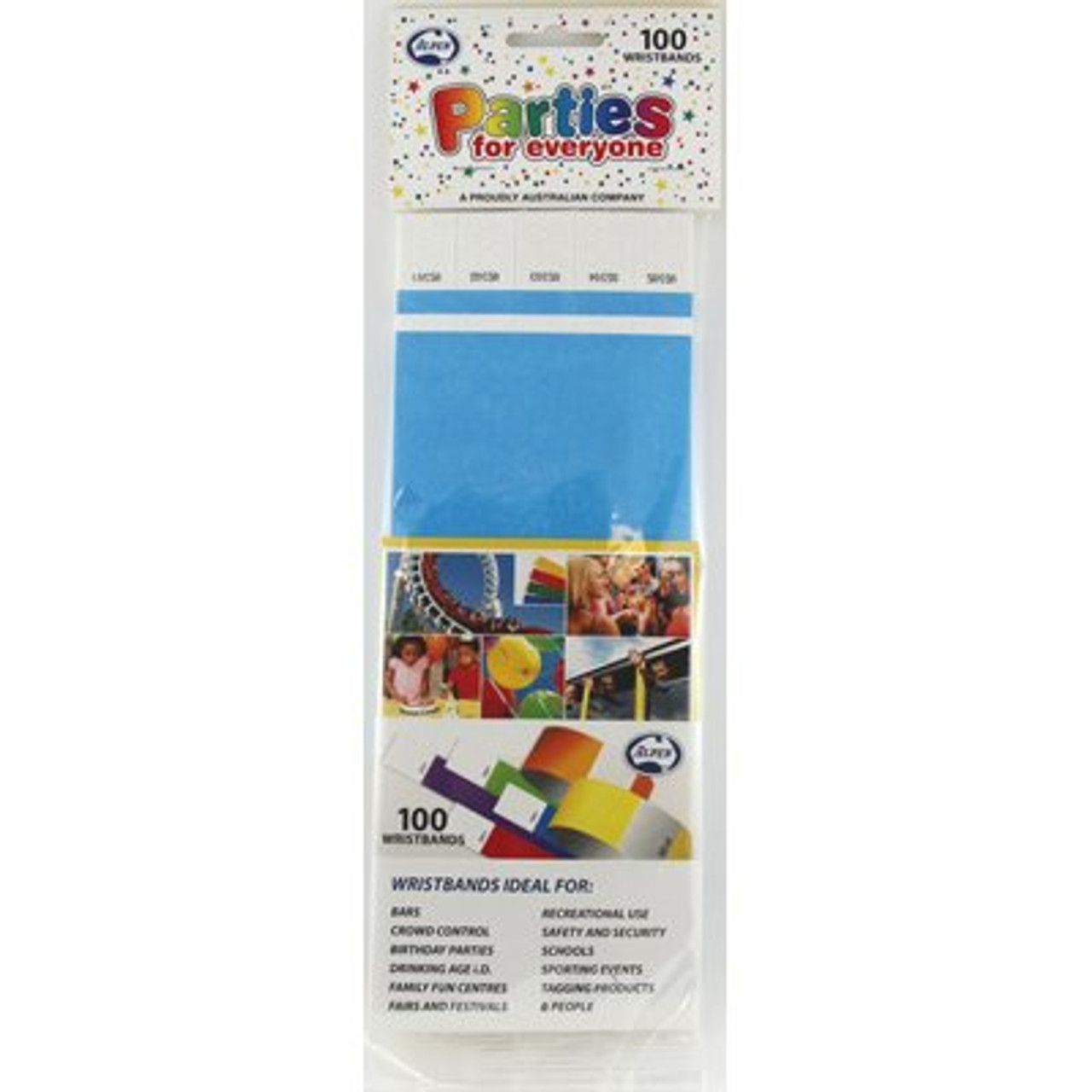 217103 BRIGHT BLUE TYVEK PACK 100