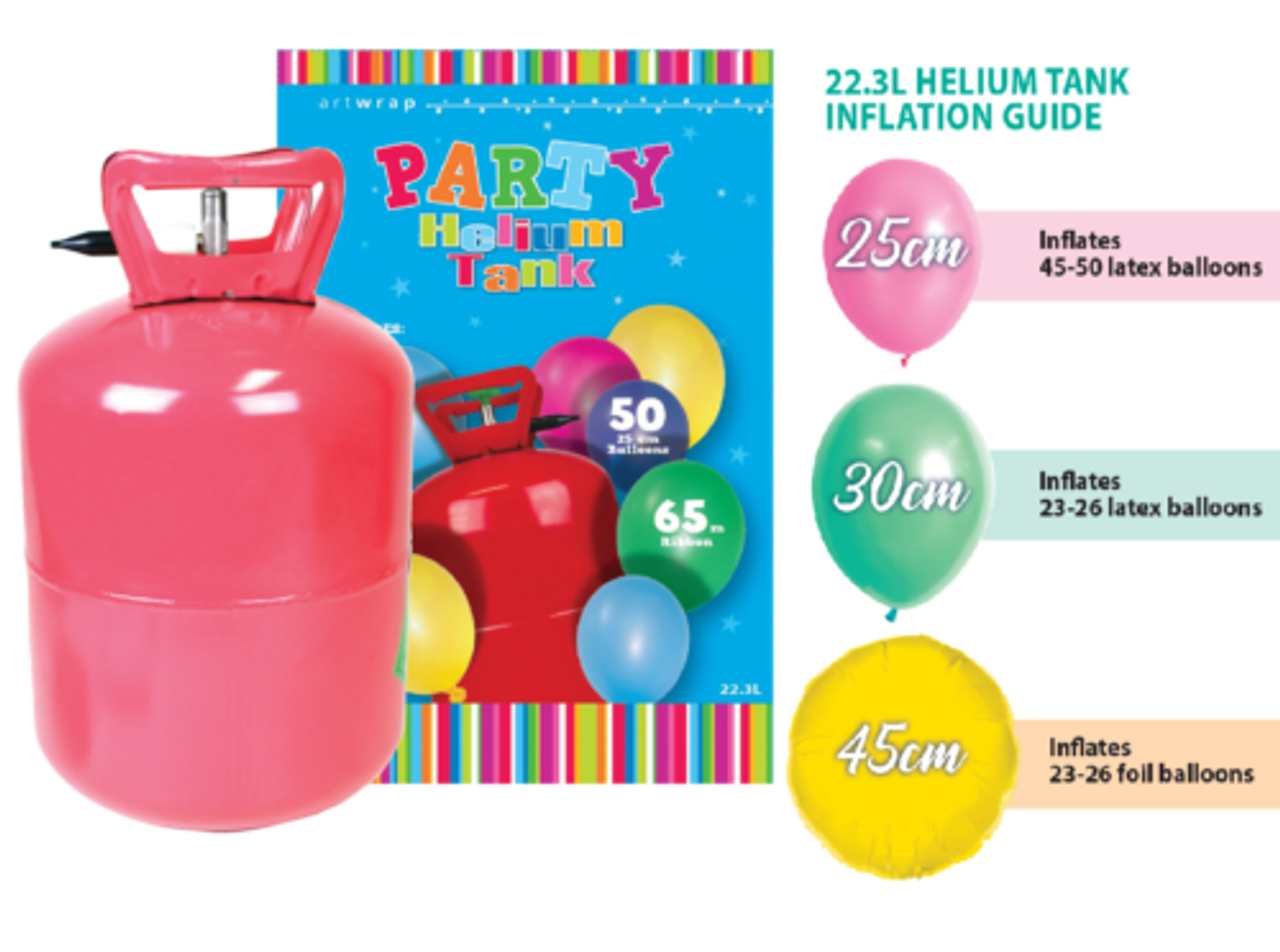 Copy of Helium Tank (disposable) 50 Balloons & Ribbon Kit Code E2019