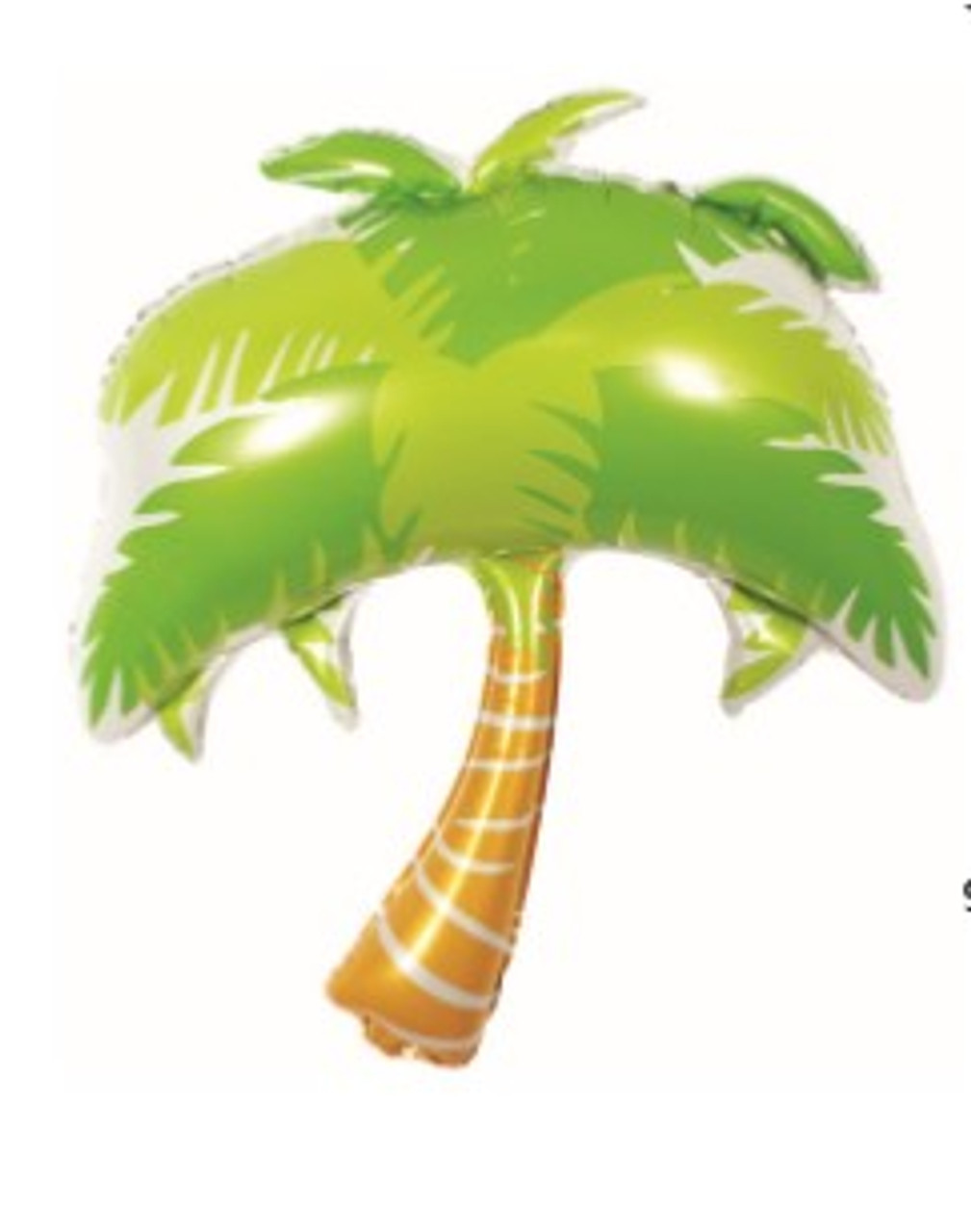 E5005 PALM TREE FOIL BALLOON - HELIUM FILLED ON WEIGHT (height 110cm)