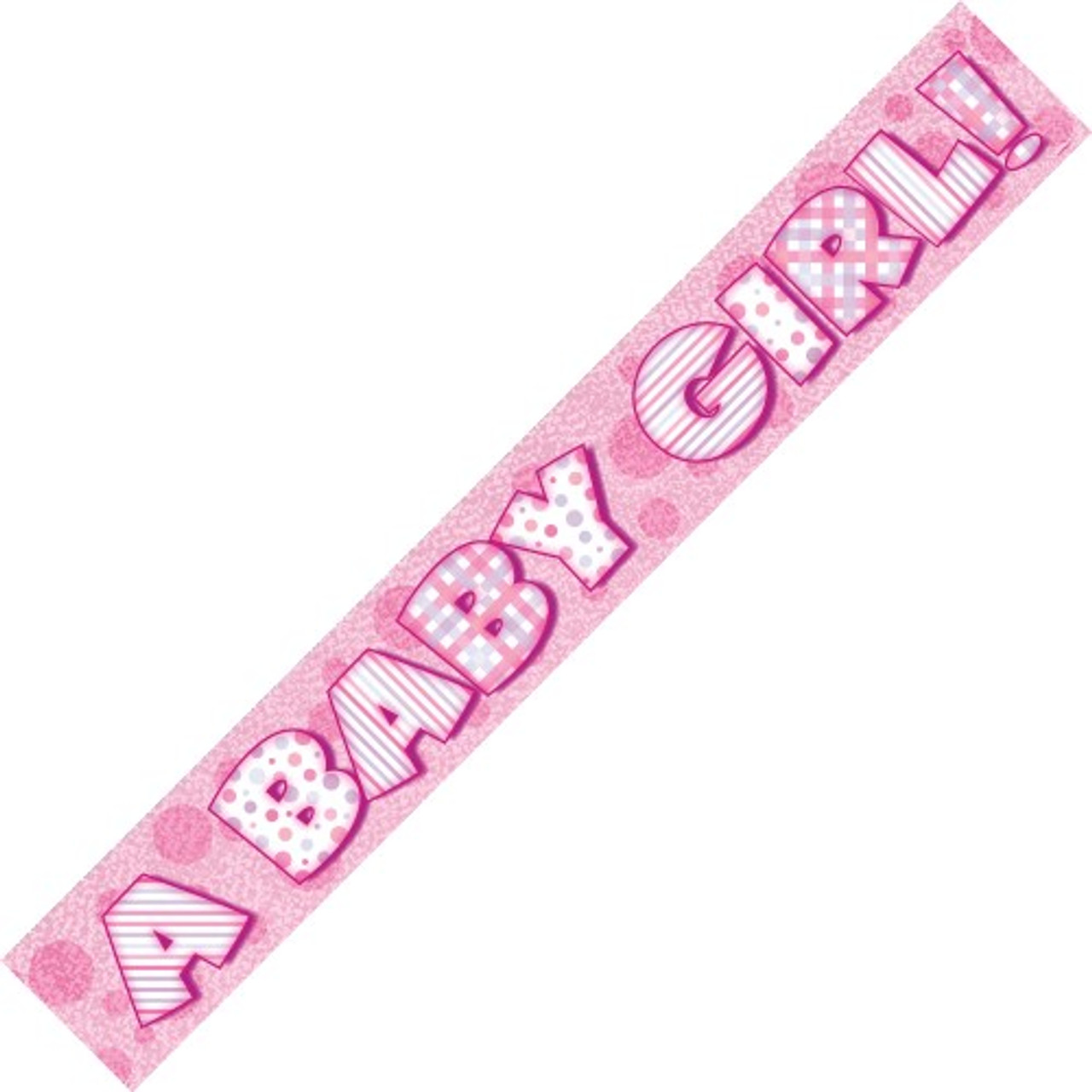 10876- A BABY GIRL PRISMATIC  BANNER 3.6M