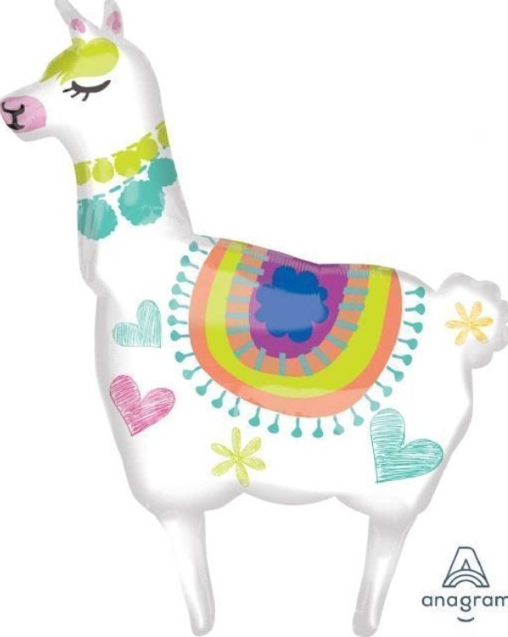 3847401 LLAMA SUPERSHAPE FOIL - HELIUM FILLED ON WEIGHT