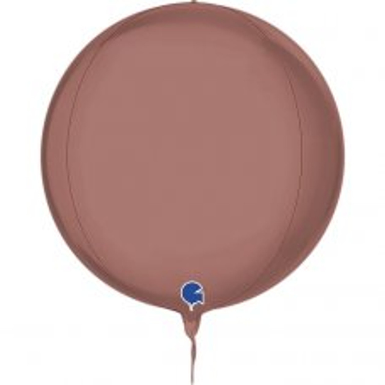 G741P04RG GLOBE 4D PLATINUM ROSE 15INCH/38CM FOIL BALLOON. INC HELIUM & RIBBON