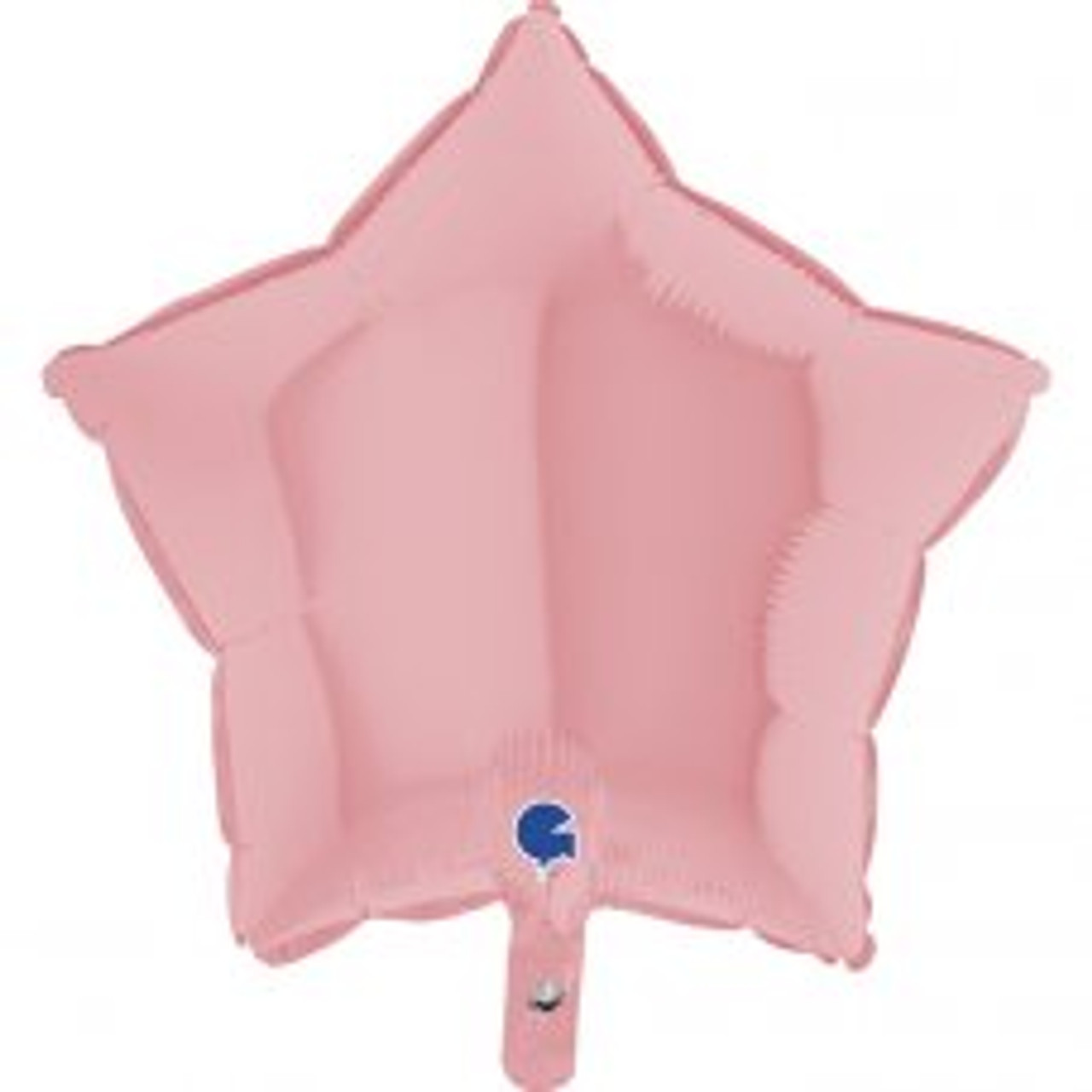 G192M03PK STAR MATTE PINK 45CM/18 INCH FOIL BALLOON. INC HELIUM & RIBBON