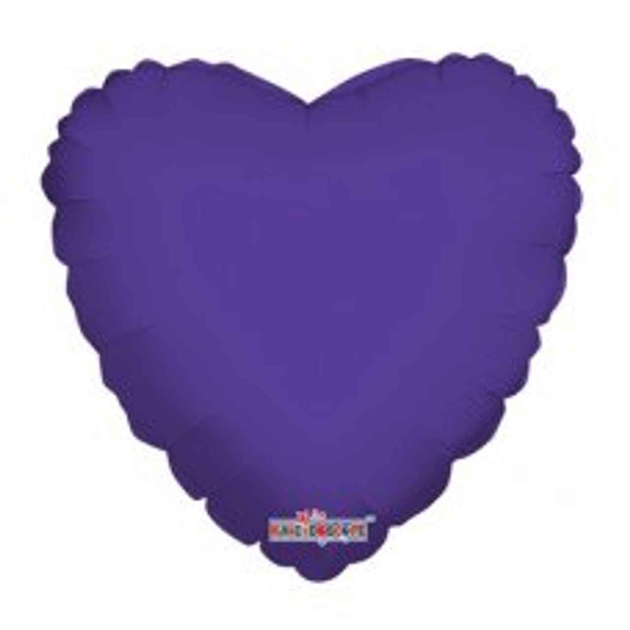 209210 PURPLE HEART 45CM/18 INCH FOIL BALLOON. INC HELIUM & RIBBON