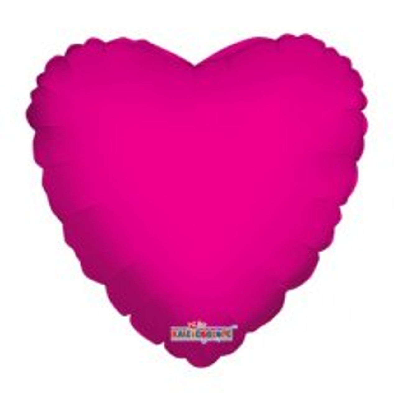 209213 HOT PINK HEART 45CM/18 INCH FOIL BALLOON. INC HELIUM & RIBBON