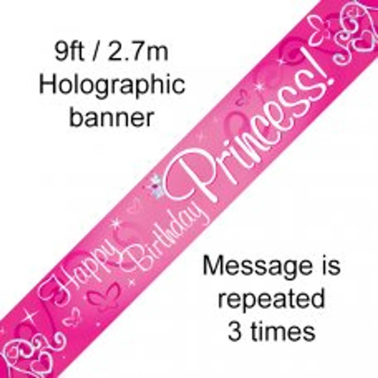 HAPPY BIRTHDAY PRINCESS  BANNER 2.7M