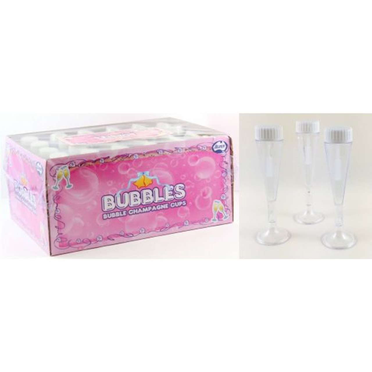 CHAMPAGNE GLASS BUBBLES BOX 24