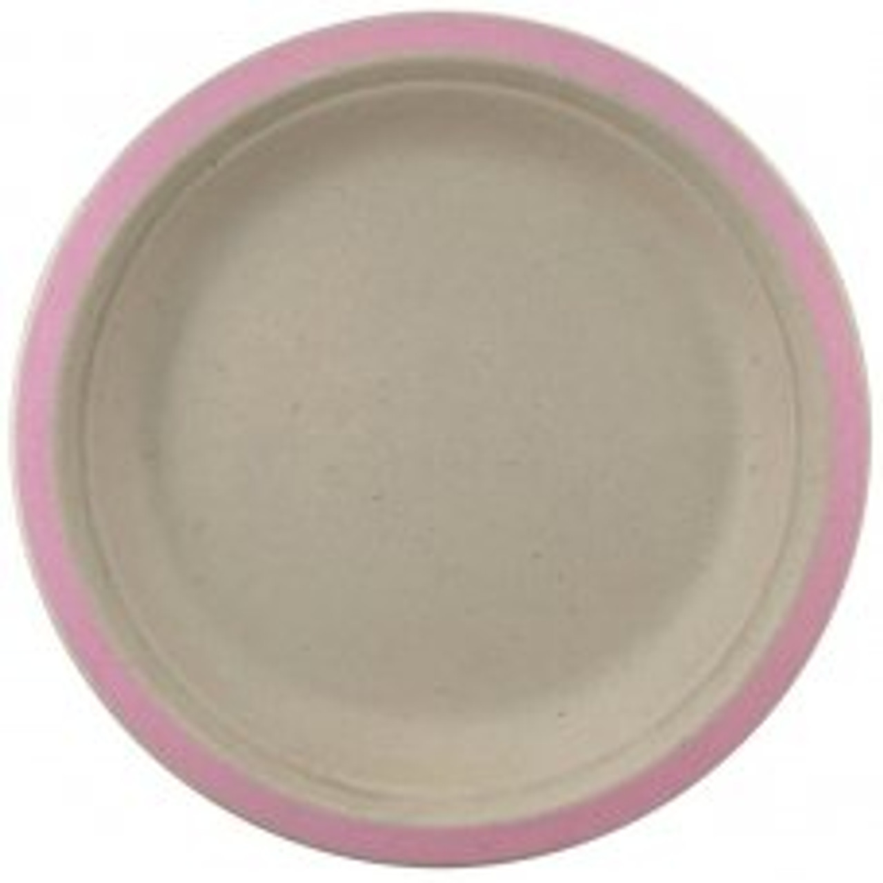 ECO SUGARCANE LUNCH PLATES 180MM LIGHT PINK