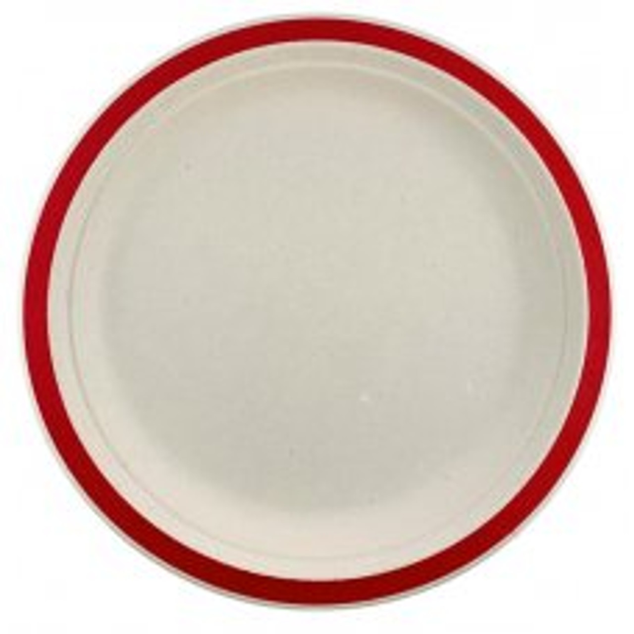 ECO SUGARCANE LUNCH PLATES 180MM RED