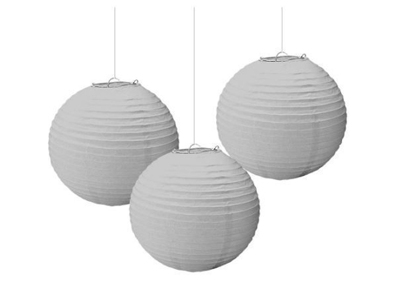 SILVER PAPER LANTERN 20CM ( 8 INCH ) FROM $2.95