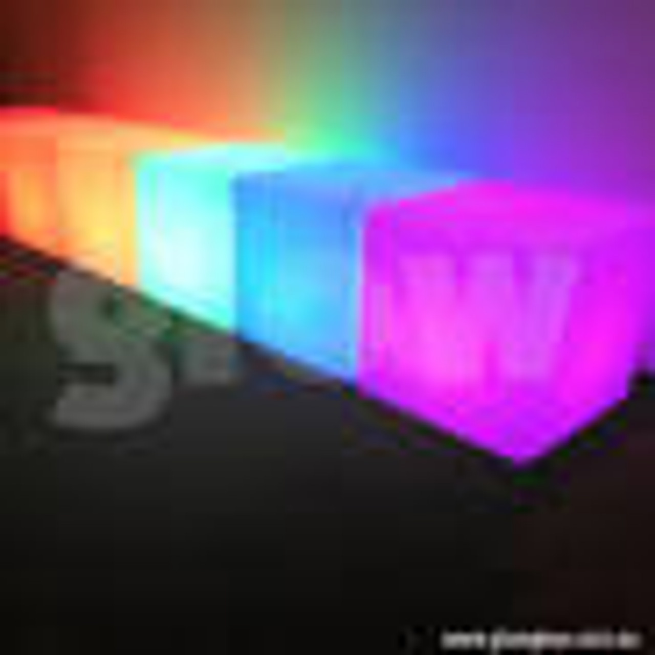 LED GLOW CUBE - PARTY SEAT  COLOUR CHANGING