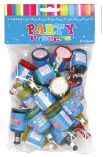 E951 PARTY POPPERS PACK 20