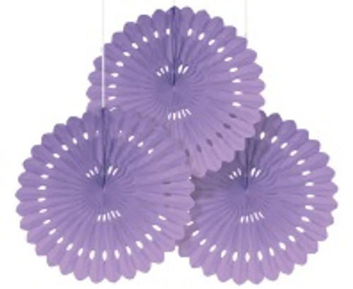 E3129 MINI 3 HANGING FANS 15CM PURPLE