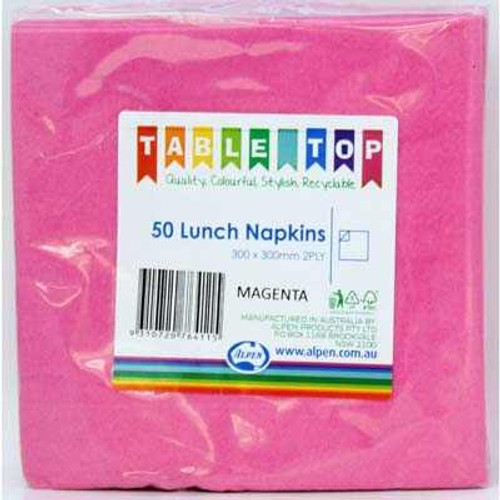 380134 MAGENTA LUNCH 30 X 30CM PACK 50