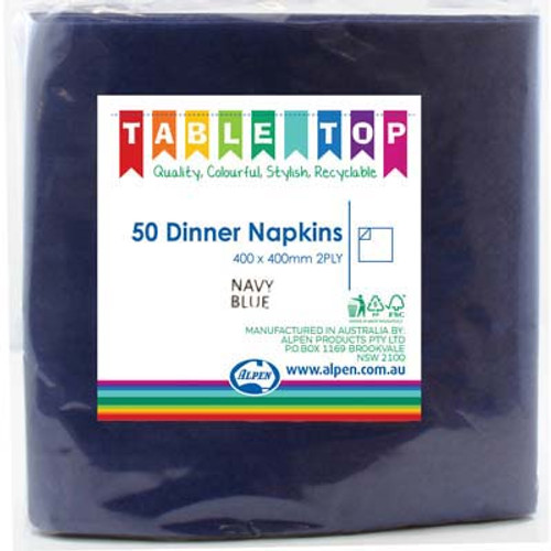 380243 NAVY BLUE DINNER 40 X 40CM PACK 50