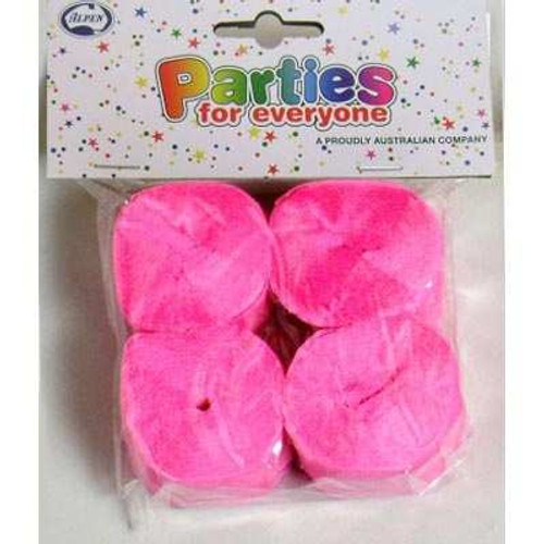 510032 BRIGHT PINK STREAMER 35mm x 13m - PACK 4 ( SOLD 6 PACKS )