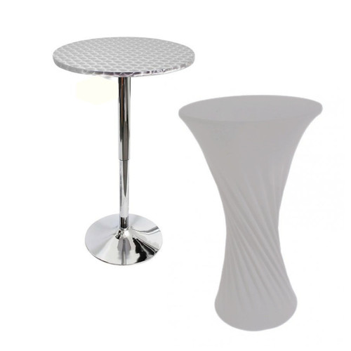 Bar Table and White Cover