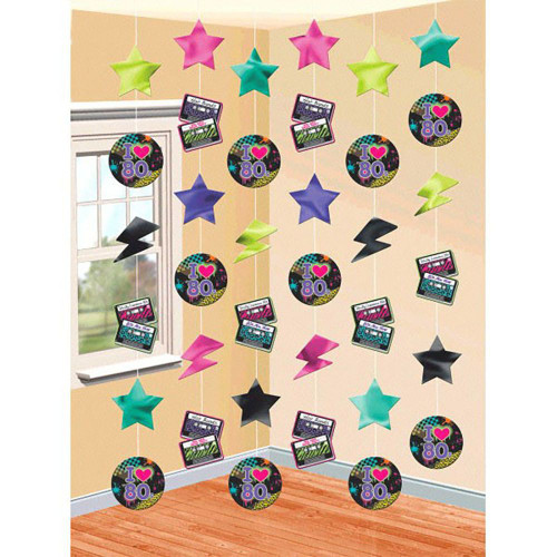 AM670157 STRING DECORATIONS 80's 6PK