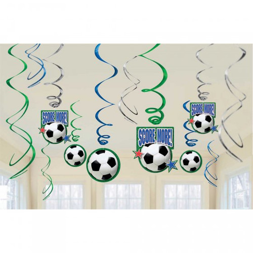 ANA674467 SOCCER HANGING DECORATIONS