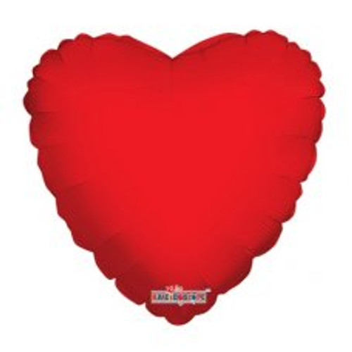 209207 HOLO RED HEART 45CM/18 INCH FOIL BALLOON. INC HELIUM & RIBBON