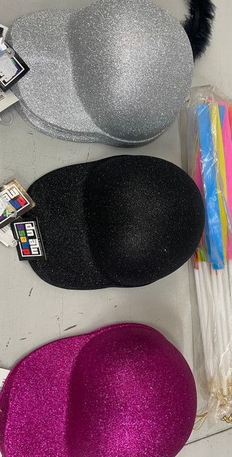 HATS GLITTER JOCKEY RACING HATS 3.95 each assort colours