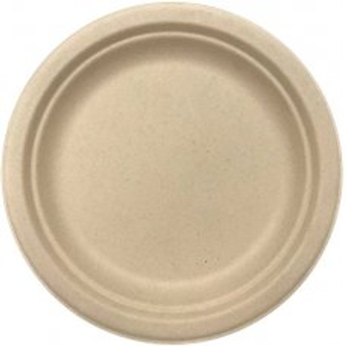ECO SUGARCANE LUNCH PLATES 180MM NATURAL