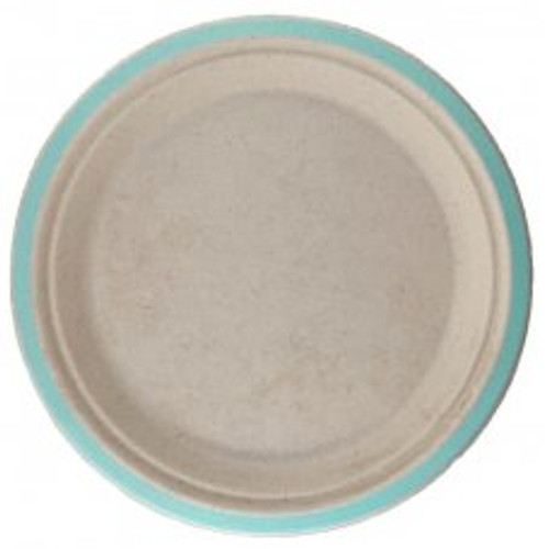 ECO SUGARCANE LUNCH PLATES 180MM MINT GREEN