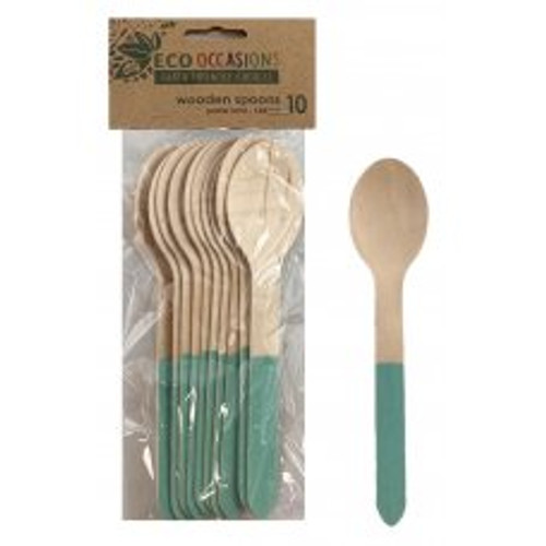 ECO WOODEN CUTLERY MINT SPOONS P10