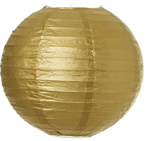 GOLD PAPER LANTERN 20CM (8INCH) 3.95