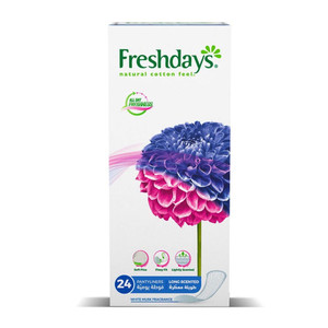 Freshdays Daily Liners Long Scented 24 Pads