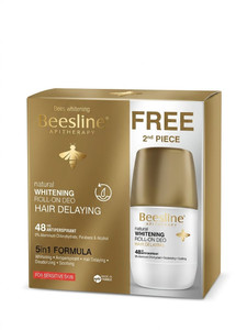 Beesline Deo Roll On Whitening Hair Delaying 50ML 1+1 Free