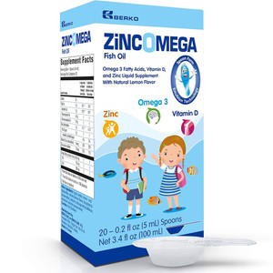 Zincomega Fish Oil + Vitamin D & Zinc Supplement – 20 Spoons