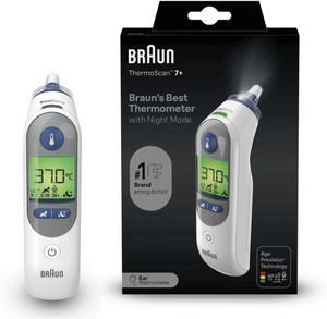 Braun ThermoScan 7+ Ear Thermometer with Age Precision and Night Mode