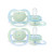 Avent 2 Deco Ultra Night Time Soother Boy 0-6M Scf376/11